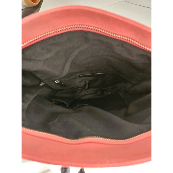 BCBGeneration Pink Studded Canvas Foldover Clutch - Picture 5 of 5